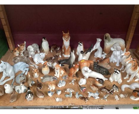 Selection of Foreign ceramic animals (one shelf)