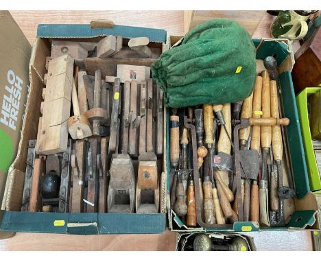 Collection of vintage woodworking tools