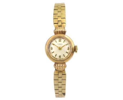 Tissot 1960's 9ct gold ladies manual wind wristwatch, hallmarked