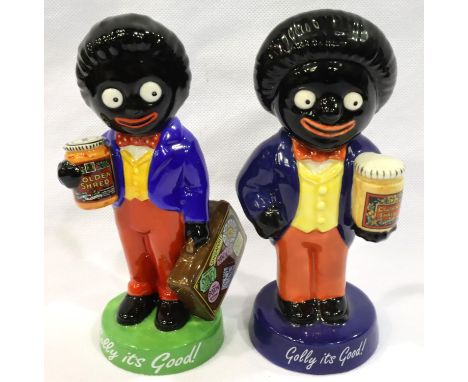 Boxed Coalport limited edition Farewell Golly and a Royal Doulton limited edition figurine, each H: 14 cm. No cracks, chips o