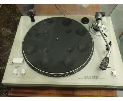 Sony PC 3300 record deck with cables. Not available for in-house P&P, contact Paul O'Hea at Mailboxes on 01925 659133Conditio