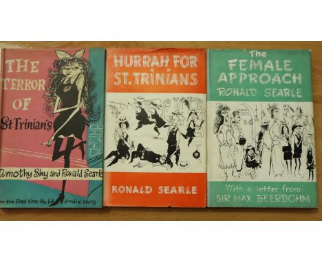 Three St Trinians books including Terror first edition, all with dust wrappers. P&amp;P Group 1 (£14+VAT for the first lot an