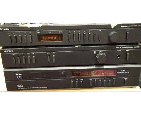 Arcam Delta 60 amplifier with Delta 80 tuner and Alpha CD player. Not available for in-house P&P, contact Paul O'Hea at Mailb