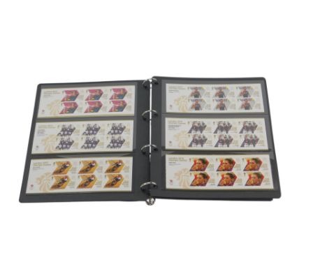 A Royal Mail London 2012 Team GB Gold Medal Winners part stamp collection, contained in a folder. 