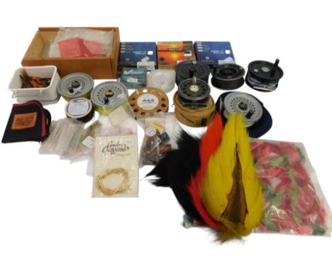 Fishing tackle, to include a Magnum 200D disc drag reel, Hardy Speylind, a rim fly Magnum reel, further reels, fly tying rela