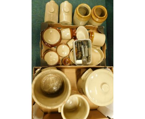 Various stoneware jars, bottles etc., to include bread jar etc.