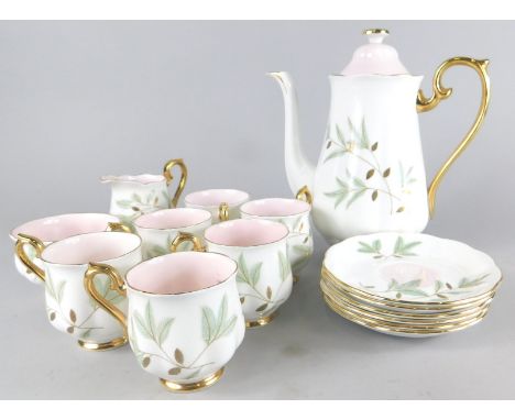 A Royal Albert Braemar part coffee service, to include coffee pot, 23cm high, cups, saucers, milk jug etc. (a quantity)