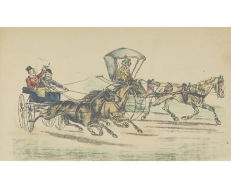 Late 19thC/early 20thC School. The Butt of all Jokers, coloured lithograph, published by Currier &amp; Ives, 27cm x 39cm in m