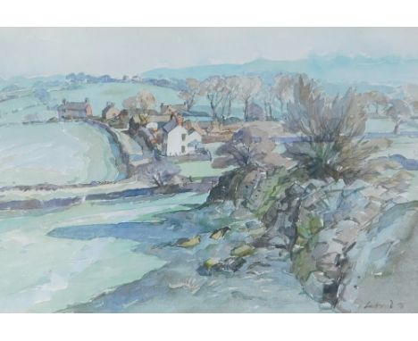 Peter R Lockwood (20thC). Chadsley Belphe, watercolour, signed and dated (19)76, 36cm x 54cm. 