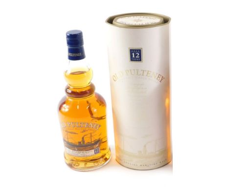A bottle of Old Pulteney Single Malt Scotch Whisky, aged 12 years, in original box and packaging. 