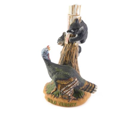 An Austin Nichols Wild Turkey Kentucky Bourbon Whisky, in porcelain decanter.