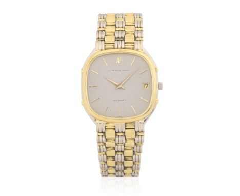 Audemars Piguet. A two colour 18K gold automatic calendar bracelet watchDate: Circa 1980Movement: 36-jewel Cal.2121/3 automat