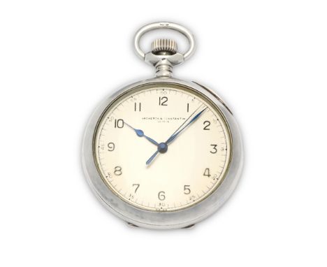 Vacheron &amp; Constantin. A silver keyless wind open face deck watchDate: London Import mark for 1958Movement: Swiss lever, 