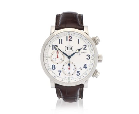 Ulysse Nardin. A stainless steel automatic annual calendar chronograph wristwatchModel: Marine ChronographReference: 513-22Da