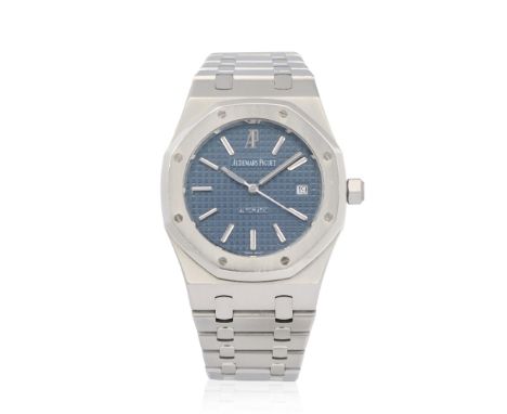Audemars Piguet. A stainless steel automatic calendar bracelet watchModel: Royal OakReference: 15300STDate: Purchased 2006Mov