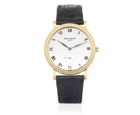 Patek Philippe. An 18K gold manual wind wristwatchModel: CalatravaReference: 3919Date: Purchased 31st March 1994Movement: 18-