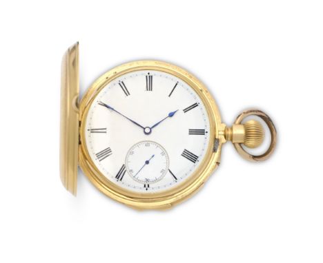 Louis Audemars, Brassus &amp; Genève. An 18K gold keyless wind full hunter minute repeating pocket watchDate: Circa 1890Movem