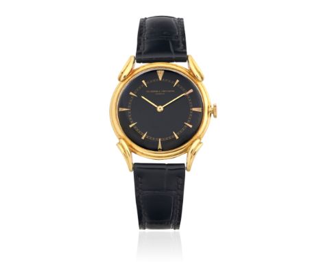 Vacheron &amp; Constantin. An 18K gold manual wind wristwatch with fancy lugsDate: Circa 1950Movement: 17-jewel Cal.1002 manu