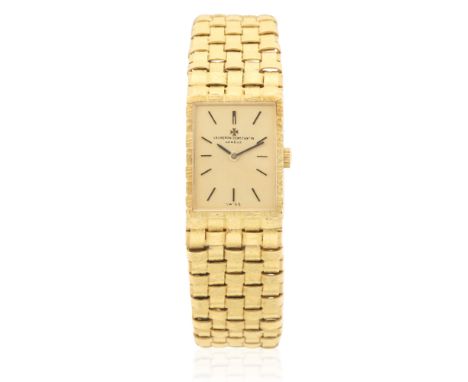 Vacheron Constantin. A lady's 18K gold manual wind bracelet watchReference: 15006Date: Circa 1980Movement: 22-jewel Cal.1032 