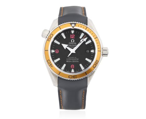 Omega. A stainless steel automatic calendar wristwatch with Co-Axial EscapementModel: Seamaster Planet OceanReference: 168.16