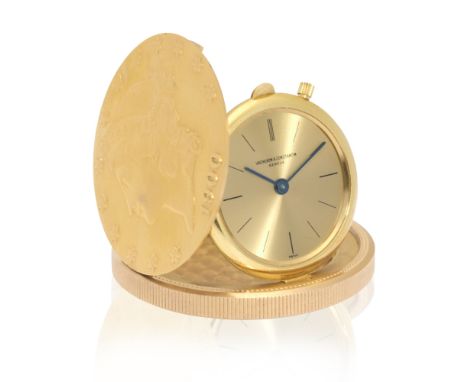 Vacheron &amp; Constantin. An 18K gold manual wind concealed 20 dollar coin watchReference: 4928Date: Circa 1970Movement: 17-