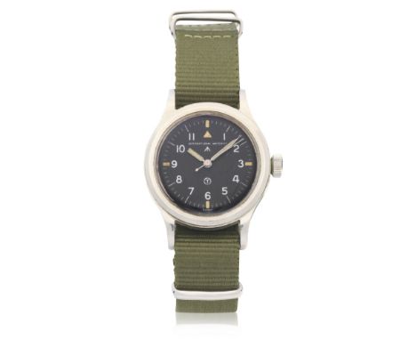 International Watch Company. A stainless steel manual wind military wristwatch issued to the RAFModel: Mark XIDate: Circa 195