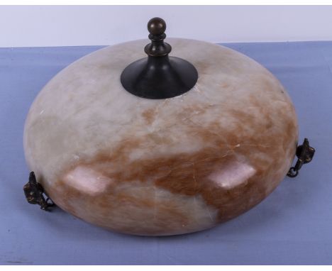 Art Deco alabaster ceiling light shade