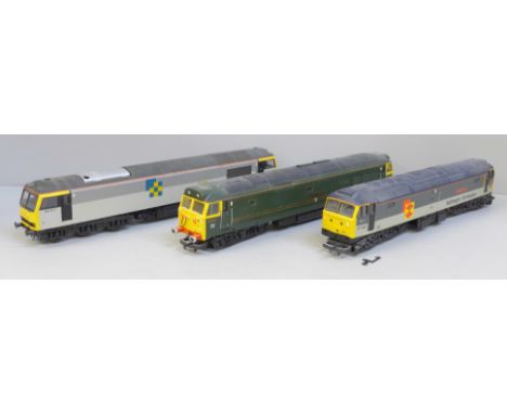 Three Lima OO gauge model diesel locomotives 