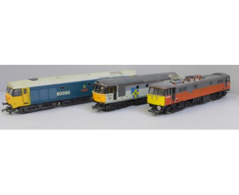 Three Lima OO gauge model diesel locomotives 