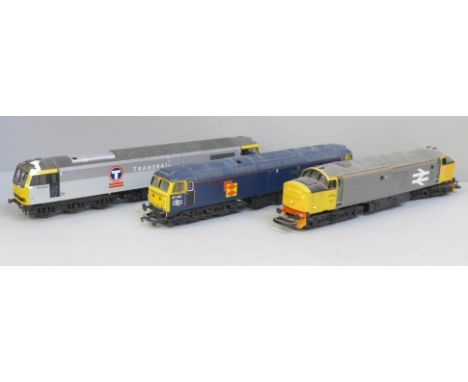 Three Lima OO gauge model diesel locomotives 