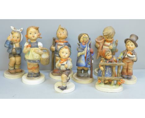 Eight Goebel/Hummel figures, one a/f **PLEASE NOTE THIS LOT IS NOT ELIGIBLE FOR POSTING AND PACKING** 