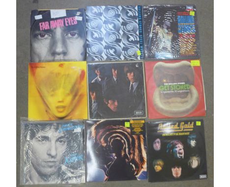 Rolling Stones LP records and other 60s/70s and 80s rock LPs 