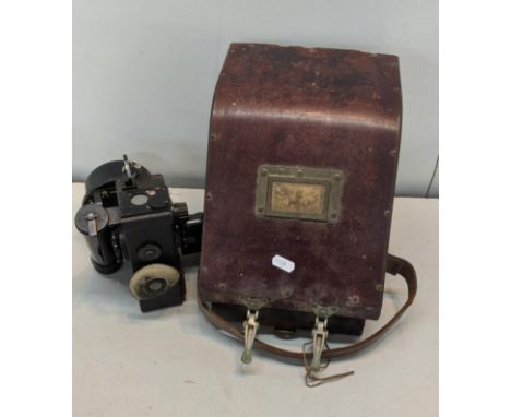 A WWII era Bubble sextant, with caseLocation: 