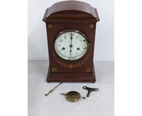 An Edwardian mahogany cased Gustav Becker 8-day mantel clock A/FLocation: 