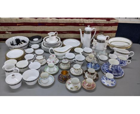 A mixed lot of china to include Royal Crown Derby cups and saucers, Royal Worcester, Meissen, Tuscan and othersLocation: 