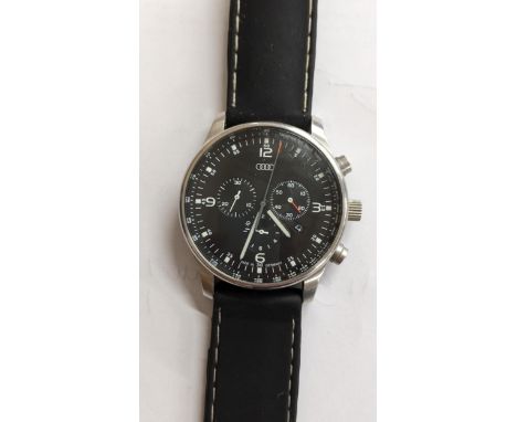 An Audi gents quartz chronograph wristwatchLocation: 