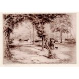 Edgar Chahine - Au Bois de Boulogne - 1931
