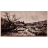 Adolphe Appian - Les sources de L'Albarine (Ain) - 1870