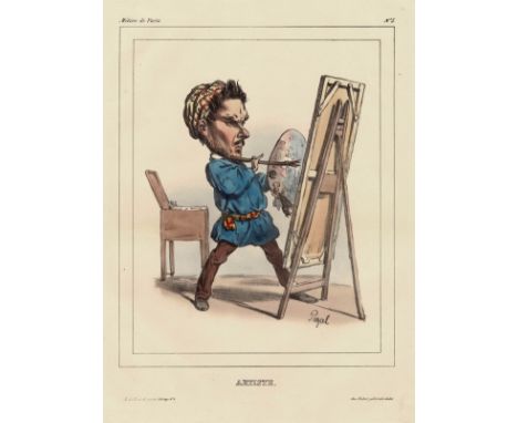 Edmé Jean Pigal,  L' Artiste  /  Description:  L'Artiste from the series professions of Paris "Métiers de Paris". Lithography