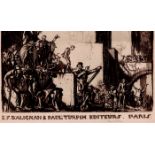 Frank Brangwyn - Signed/numbered title etching - 1927