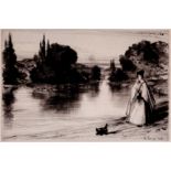 Francis Seymour Haden - The Towing Path - 1864