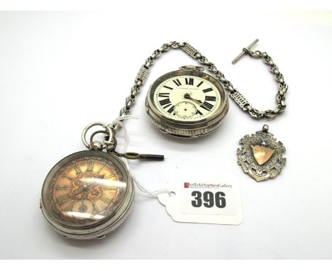 A Chester Hallmarked Silver Cased Openface Pocketwatch, the decorative dial with Roman numerals and subsidiary dial, (movemen