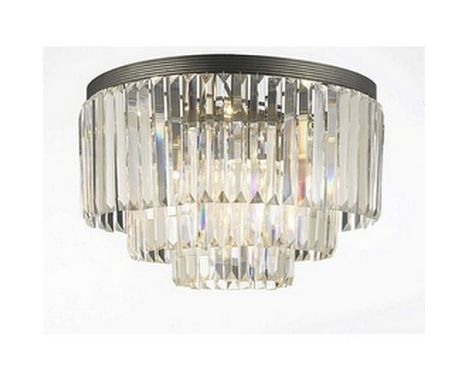 Odeon Mar 3 ring Flush 50cm-Msne&M Blk 50 X 50 X 40cm  The Odeon Lighting Collection Is A Modern Day Interpretation Of Veneti