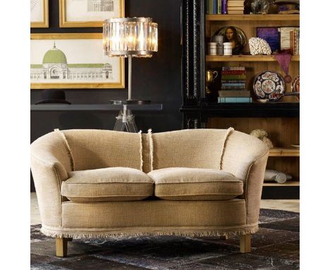 Bunter Chaise-Scuff Linen Bone this petite two seater sofa has been reinvented for elegance  Bunter Chaise embodies all thing