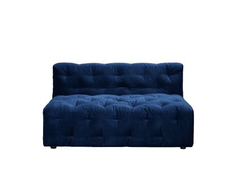 Pincushion Sectional 1 Seater Vintage Moleskin Navy