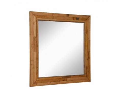 Old School Gym Square Mirror -Reclaimed Maple Wood Strip 135 X 5 5 X 135cm  The Old School Gym Cabinetry Collection Continues