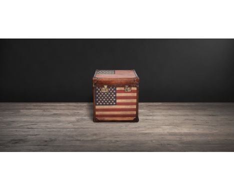 White Star Trunk Stars & Stripes S 60 X 59 X 60cm  Inspired By A Past Period Of Sea Voyages The Stars And Stripes S White Sta