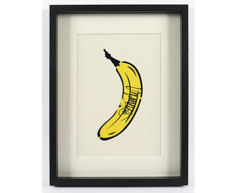 Baumgärtel, Thomas, "Original-Banane", Kunststofffolie auf Radierplatte, 22 x 29, handsigniert, R. 