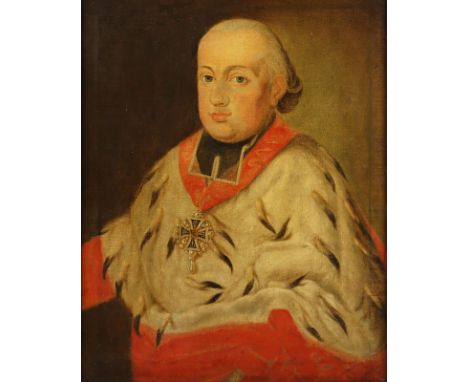 Portraitmaler des 18.Jh., "Maximilian Franz von Österreich", Öl/Lwd., 70 x 56,5, R. 