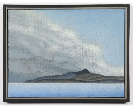 Taubert, Gerhard (1928-2012), "Landschaft - Küste und Wolken", Acryl/Lwd., 30 x 40, verso signiert, 1979, R. 